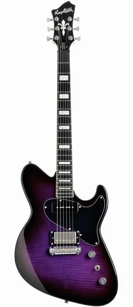 Hagstrom Adina Purple Burst framifrån