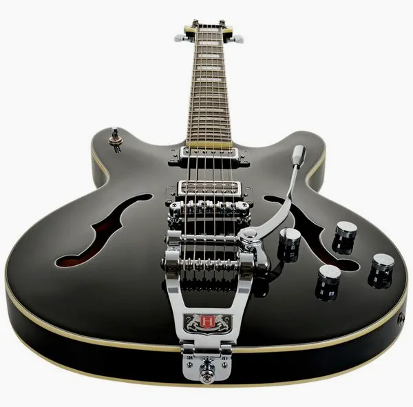 Hagstrom Tremar Viking Baritone DLX BLK, detalj 3