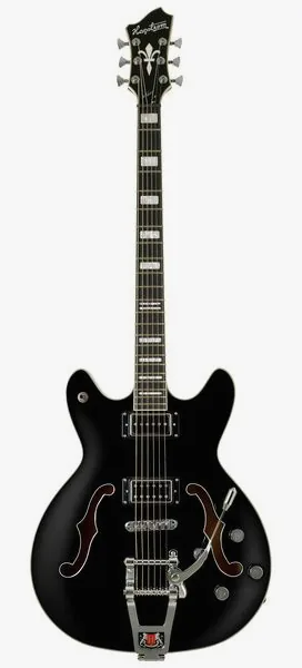 Hagstrom Tremar Viking Baritone DLX BLK framifrån