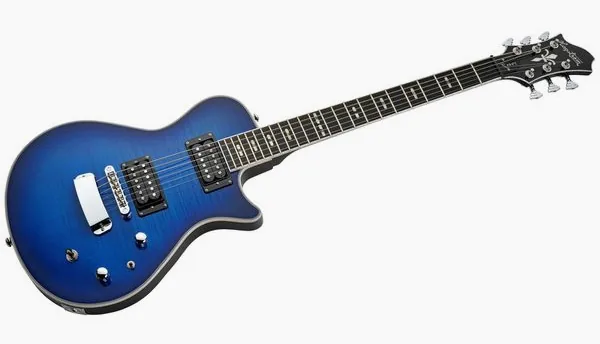 Hagstrom Ultra Swede Worn Denim Burst, detalj 3