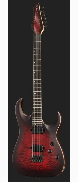 Harley Benton Amarok-BT BKRD Quilted Burst, detalj 2