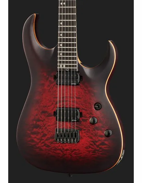 Harley Benton Amarok-BT BKRD Quilted Burst, detalj 4