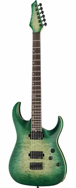 Harley Benton Amarok-BT EGNT Quilted Burst framifrån
