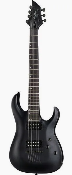 Harley Benton Baritone-7 SBK framifrån