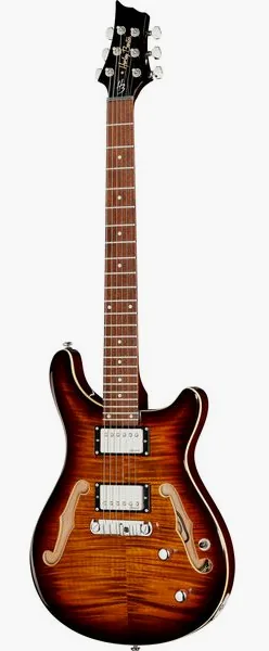 Harley Benton CST-24HB Tortoise Flame framifrån