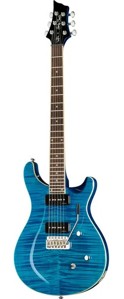 Harley Benton CST-24T P90 Ocean Flame framifrån
