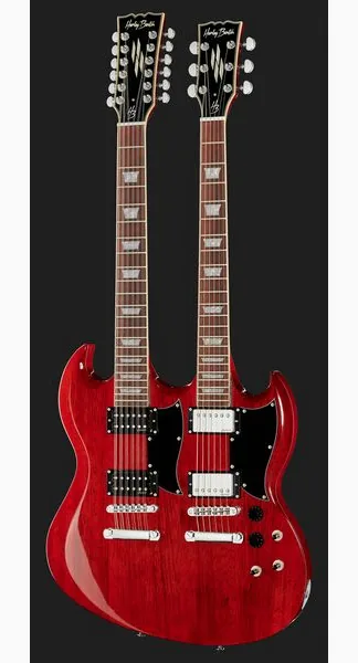 Harley Benton DC-Custom 612 Cherry, detalj 2