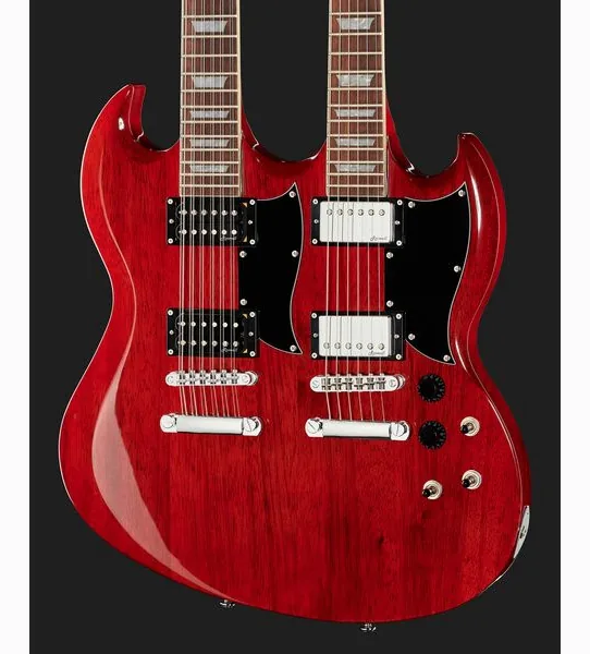Harley Benton DC-Custom 612 Cherry, detalj 4