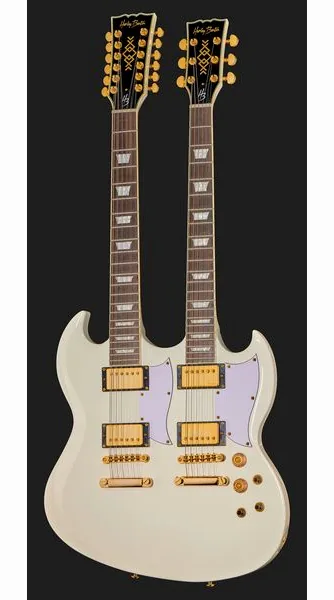 Harley Benton DC-Custom II 612 White, detalj 2