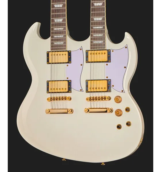 Harley Benton DC-Custom II 612 White, detalj 3