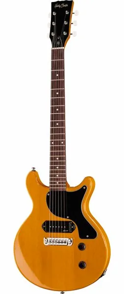 Harley Benton DC-Junior FAT TV Yellow framifrån