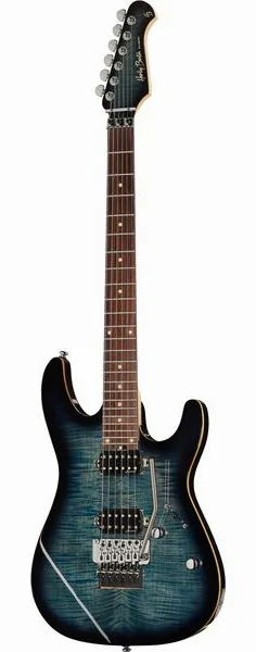 Harley Benton Fusion-III HH FR EB FBLB framifrån
