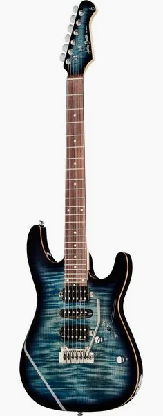 Harley Benton Fusion-III HSH EB FBLB framifrån