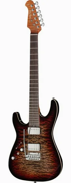 Harley Benton Fusion-IV HH LH RW QDG framifrån