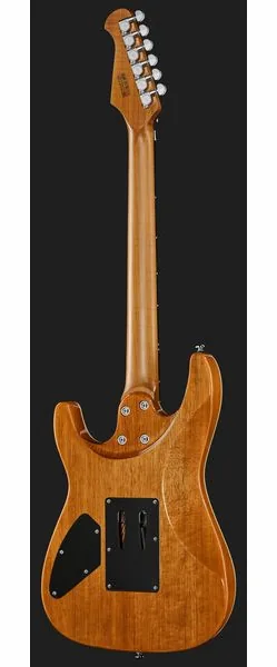 Harley Benton Fusion-IV HH RW FR QBLB, detalj 3