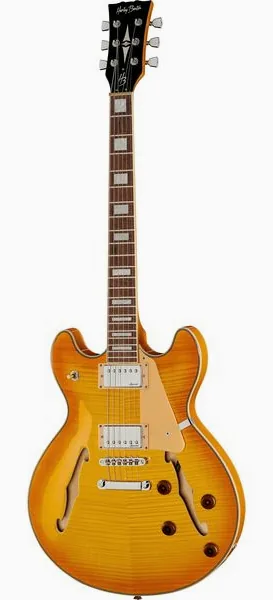 Harley Benton HB-35Plus Lemon framifrån