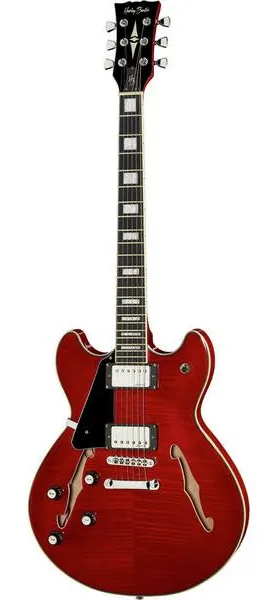 Harley Benton HB-35Plus LH Cherry framifrån