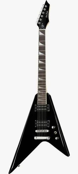 Harley Benton RX-10 BK Rock Series framifrån