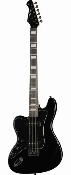 Harley Benton JA-Baritone LH BK framifrån