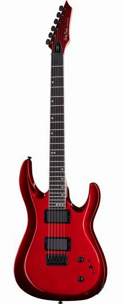 Harley Benton R-446 Blood Metallic framifrån