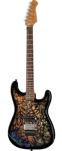 Harley Benton ST-80FR Holographic framifrån