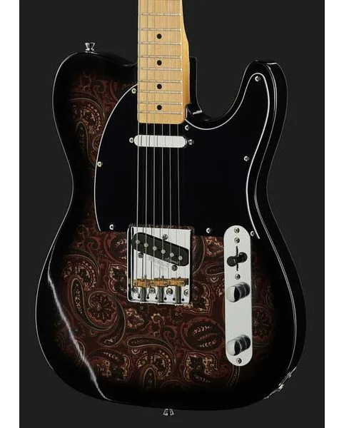 Harley Benton TE-70 Black Paisley, detalj 4