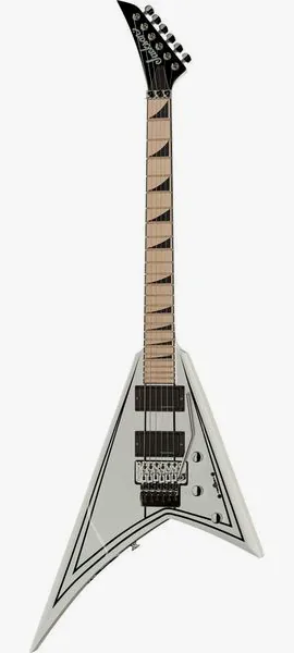 Jackson RRX24M White w/Black PinStripe framifrån
