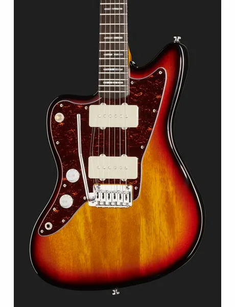 Larry Carlton J3 3-Tone Sunburst LH, detalj 4