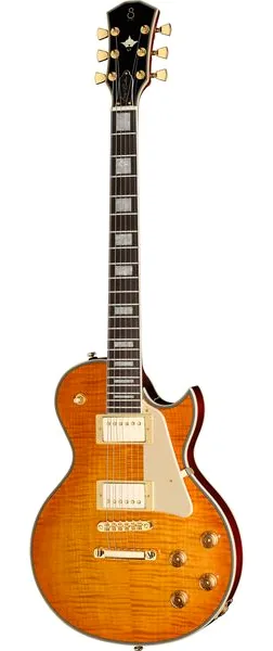 Larry Carlton L7 Dx Amber Burst framifrån