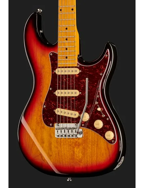 Larry Carlton S5 3-Tone Sunburst, detalj 4