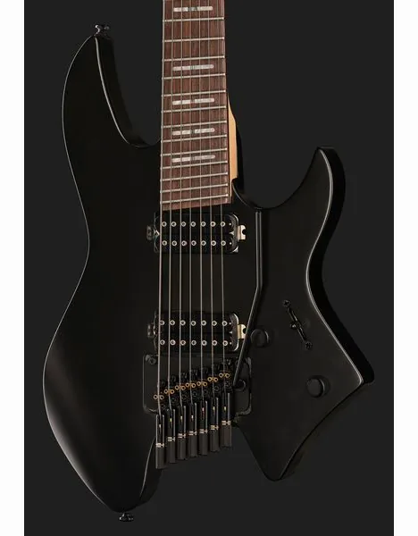 Larry Carlton X6 Headless 7 Black Satin, detalj 4