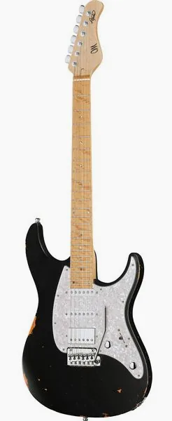 Mayones Guitars Aquila Aged V24 6 MBN framifrån