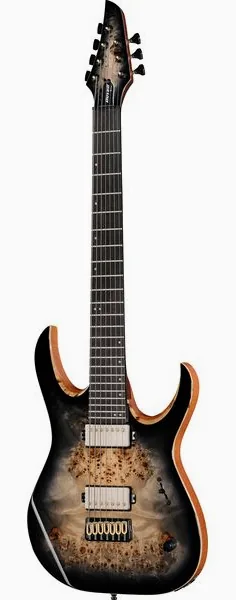 Mayones Guitars Duvell Elite 7 Baritone TBB framifrån