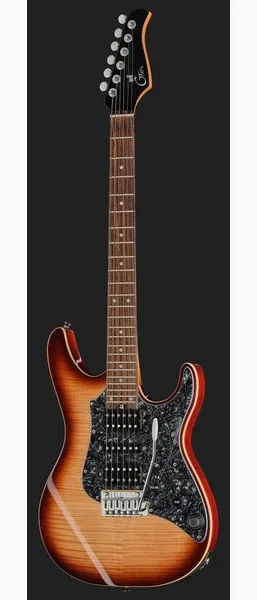 Mooer GTRS Soloist 810 Brown Burst, detalj 2
