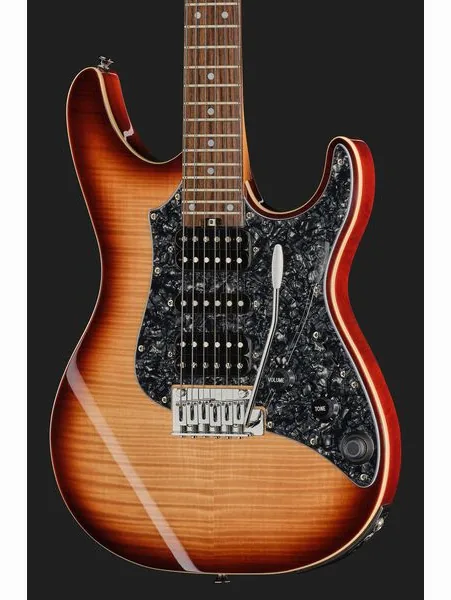 Mooer GTRS Soloist 810 Brown Burst, detalj 4