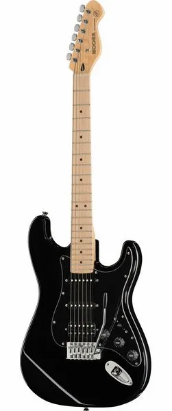Mooer MSC11 Pro Guitar Black framifrån