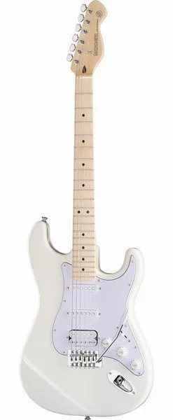 Mooer MSC11 Pro Guitar Polar White framifrån