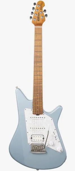 Music Man Albert Lee HSS Firemist Silver framifrån