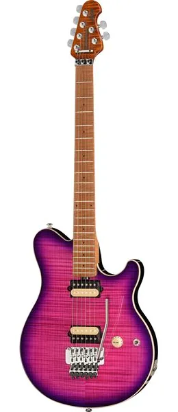 Music Man Axis Ollalieberry Flame framifrån