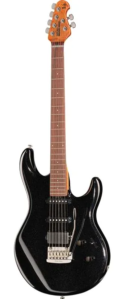 Music Man Luke IV HSS Black Sparkle framifrån