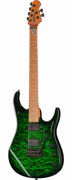 Music Man Petrucci JP15 Green Tiger QT framifrån