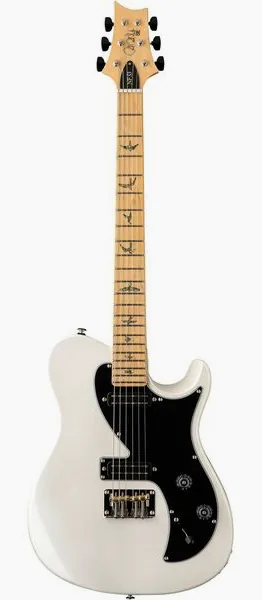 PRS SE NF 53 Pearl White framifrån