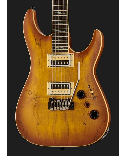 Schecter C-1 Exotic Spalted Maple SNVB, detalj 4