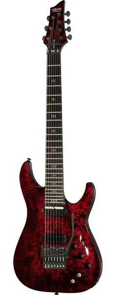 Schecter C-7 FR S Apocalypse Red Reign framifrån