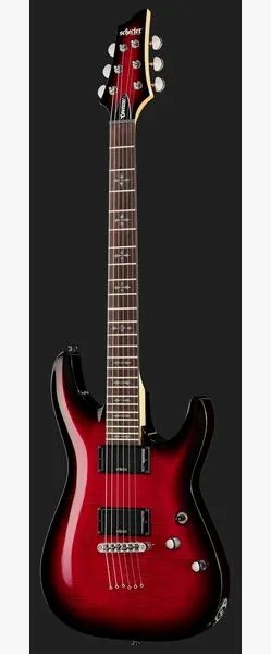 Schecter Demon-6 Crimson Red Burst, detalj 2