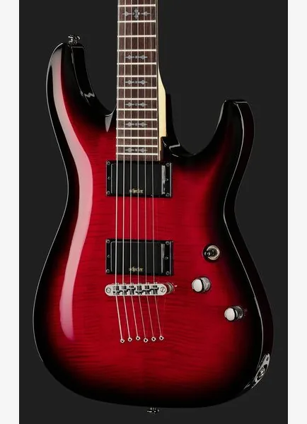 Schecter Demon-6 Crimson Red Burst, detalj 4