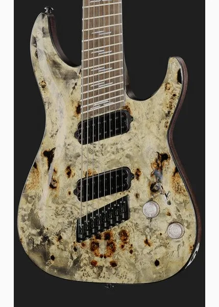 Schecter Omen Elite-8 MS Charcoal, detalj 4