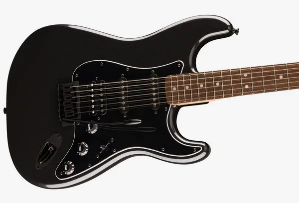 Squier Affinity Strat HSS LR MH MBK, detalj 4