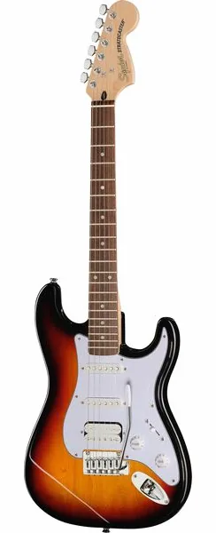 Squier Affinity Strat Junior HSS 3TS framifrån