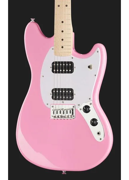 Squier Sonic Mustang HH Flash Pink, detalj 4